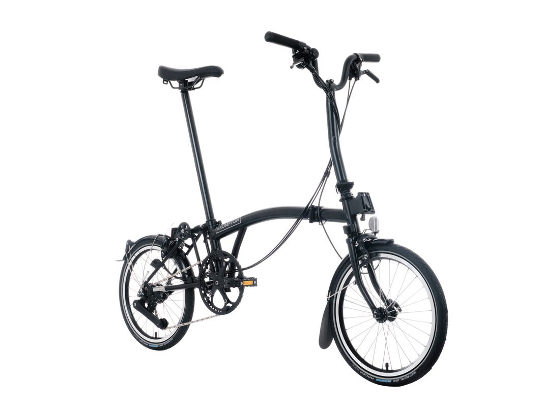 Brompton C Line 12 Speed Mid Rise Bar 2025 Folding Bike Black