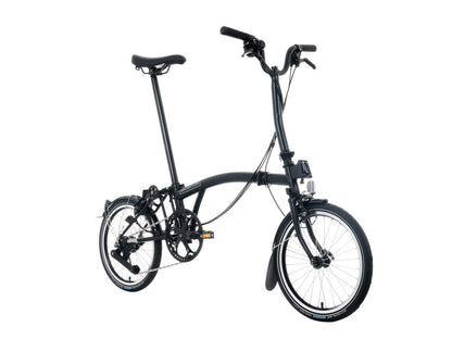 Brompton C Line 12 Speed Mid Rise Bar 2025 Folding Bike Black