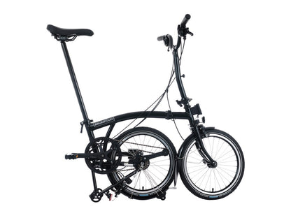 Brompton C Line 12 Speed Mid Rise Bar 2025 Folding Bike Black