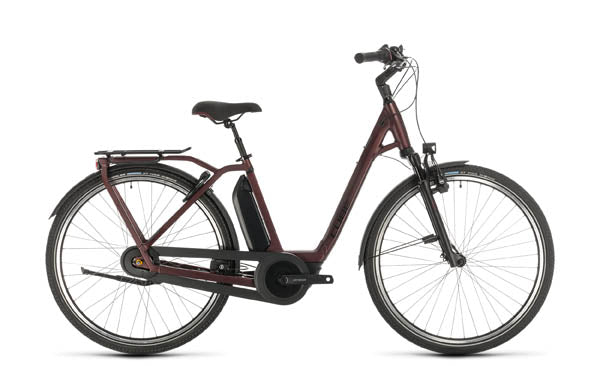 Cube Town Hybrid EXC 500 Easy Entry 2020 Electric Hybrid Bike - Red