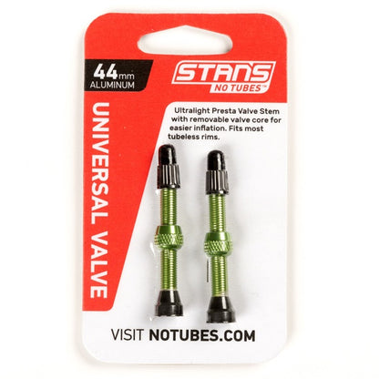 Stan's No Tubes Alloy Presta Valves - Green