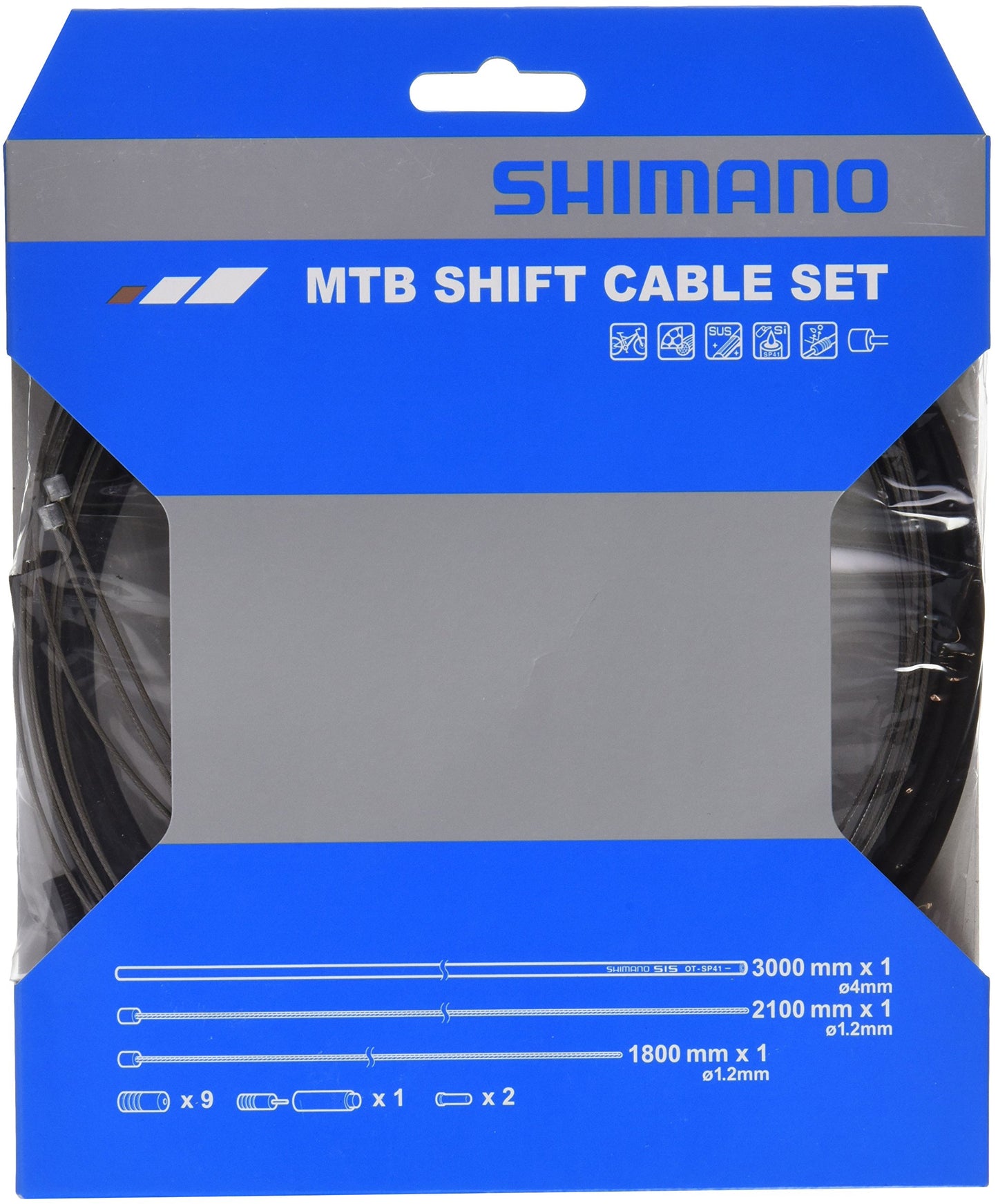 Shimano MTB Shift Cable Set With 2 Stainless Steel Inner Wires