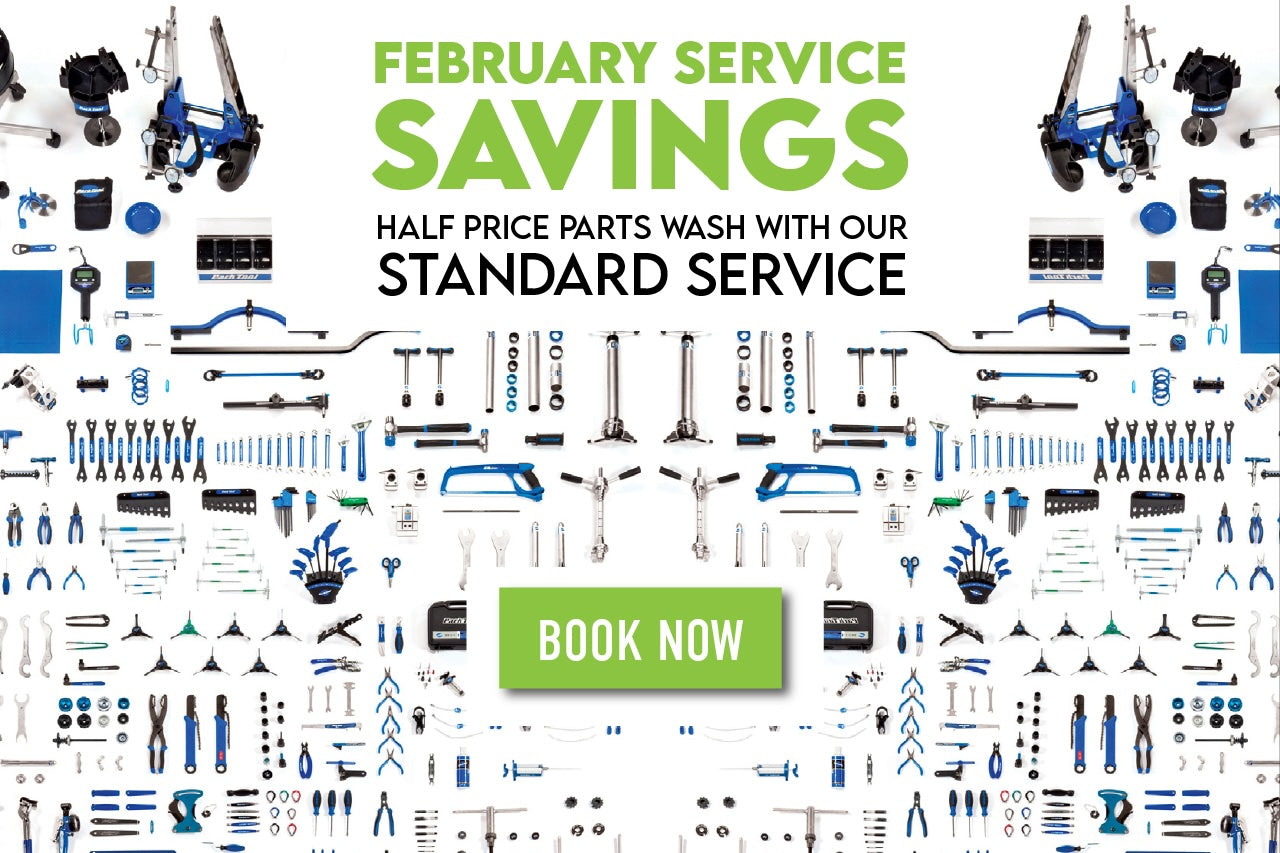 FEBRUARY SERVICE SAVINGS
HALF PRICE PARTS WASH WITH OUR STANDARD SERVICE