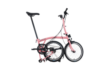 Brompton C Line 12 Speed Mid Rise Bar 2025 Folding Bike Pink