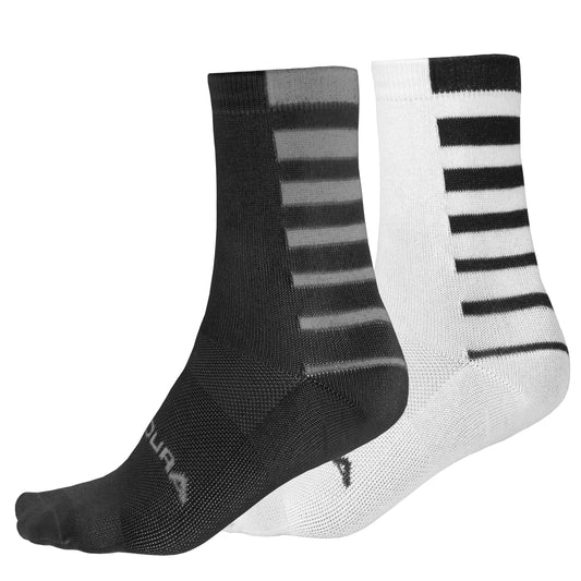 Endura Coolmax Stripe Socks Twin Pack