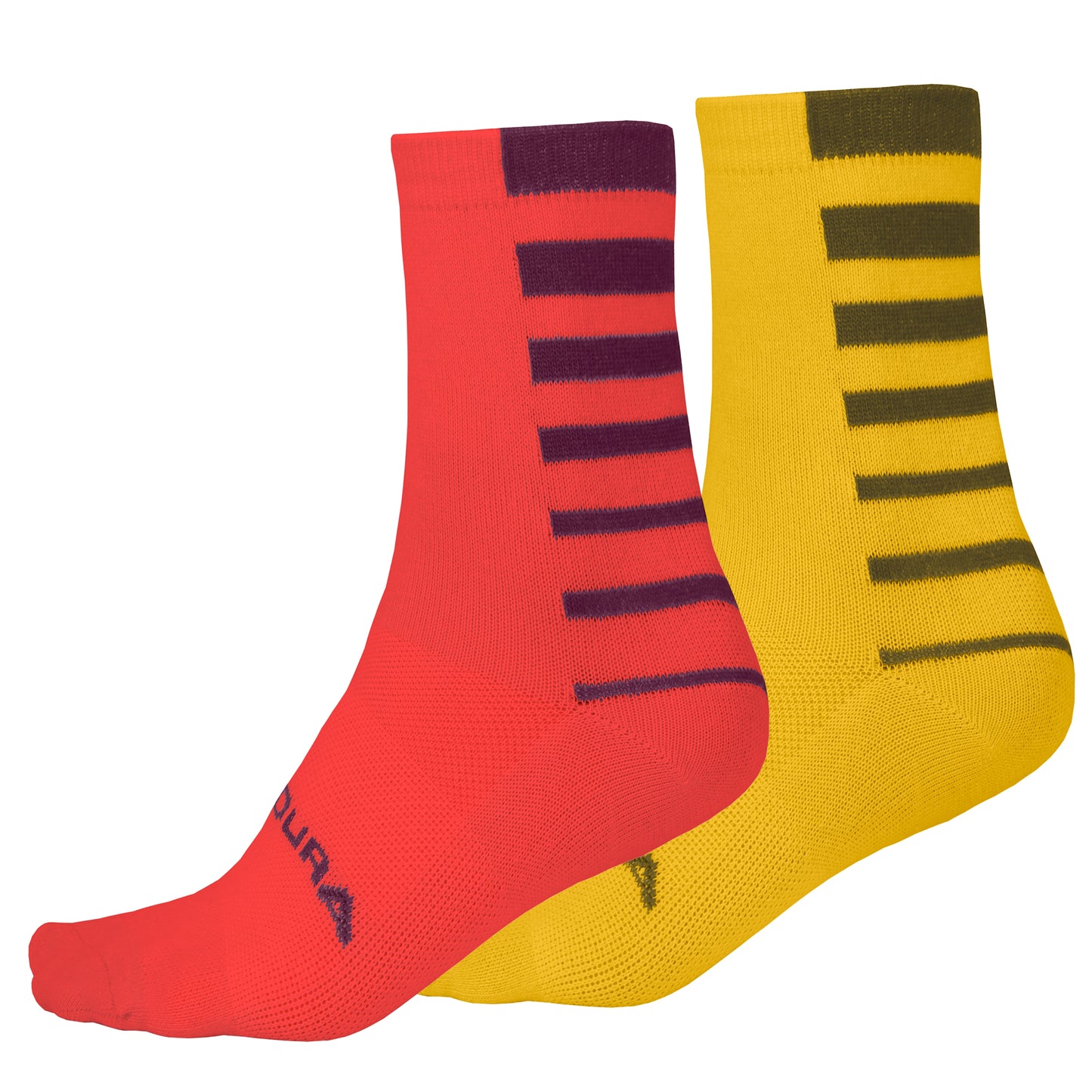 Endura Coolmax Stripe Socks Twin Pack