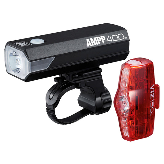 Cateye Ampp 400 / ViZ 150 Rechargeable Light Set