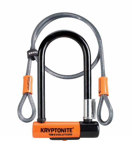 Kryptonite Evolution Mini 7 U Lock with Flex Cable