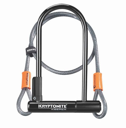 Kryptonite Keeper Original Standard U Lock with Flex Cable
